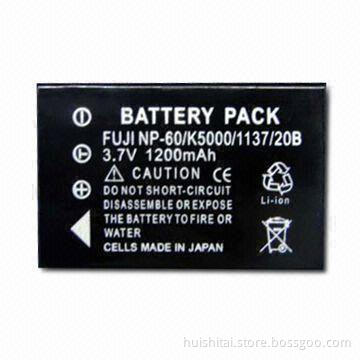 Li-ion Battery Packs with 1,200mAh Capacity and 3.7V Voltage, Suitable for Fuji FNP60